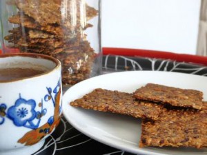 Lijnzaad crackers maken Lijnzaad crackers maken