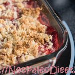 Aardbei rabarber crumble